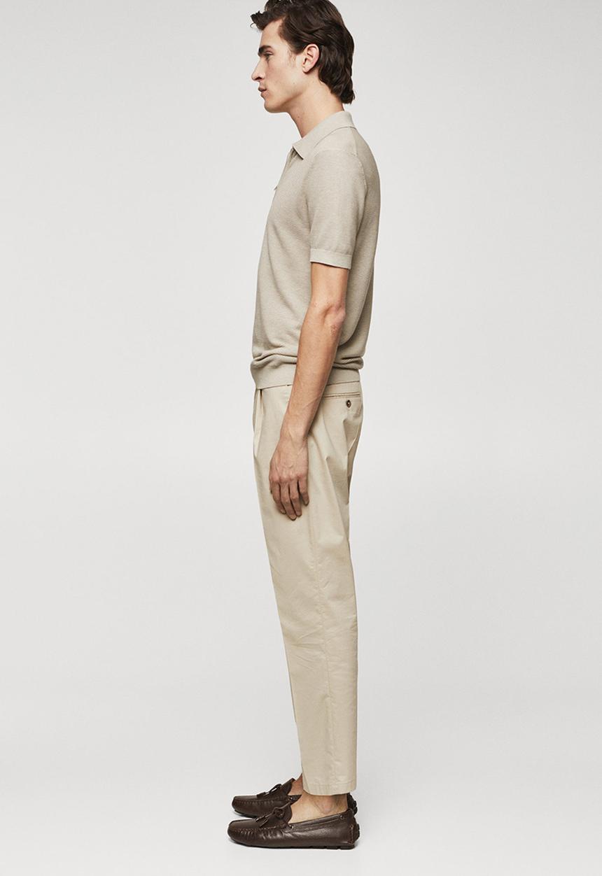 MANGO - Polo shirt charles - neutral