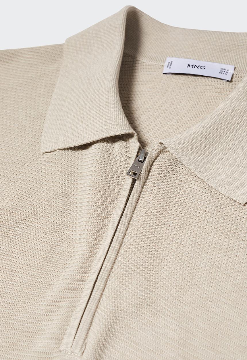 MANGO - Polo shirt charles - neutral