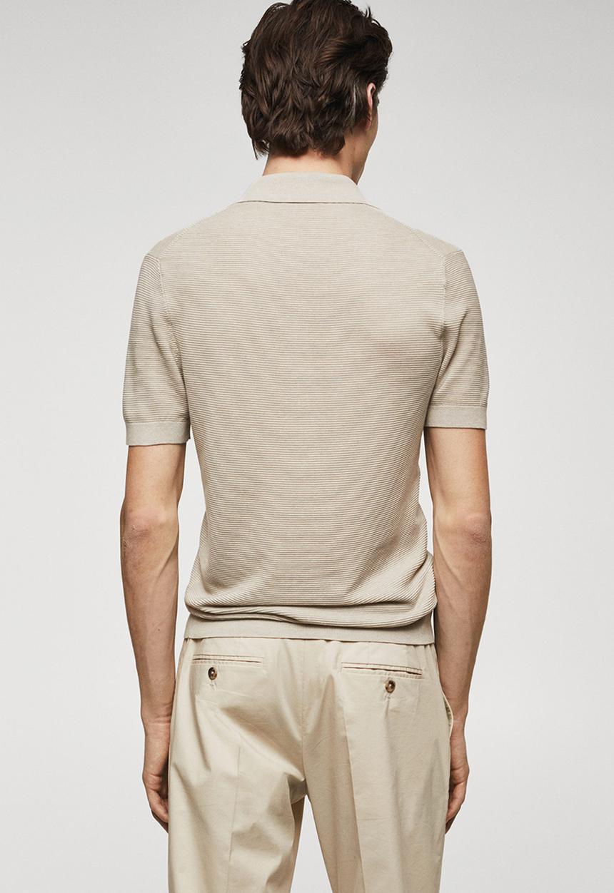MANGO - Polo shirt charles - neutral