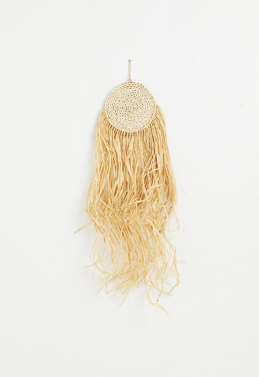 H&S - Raffia hanging décor - natural