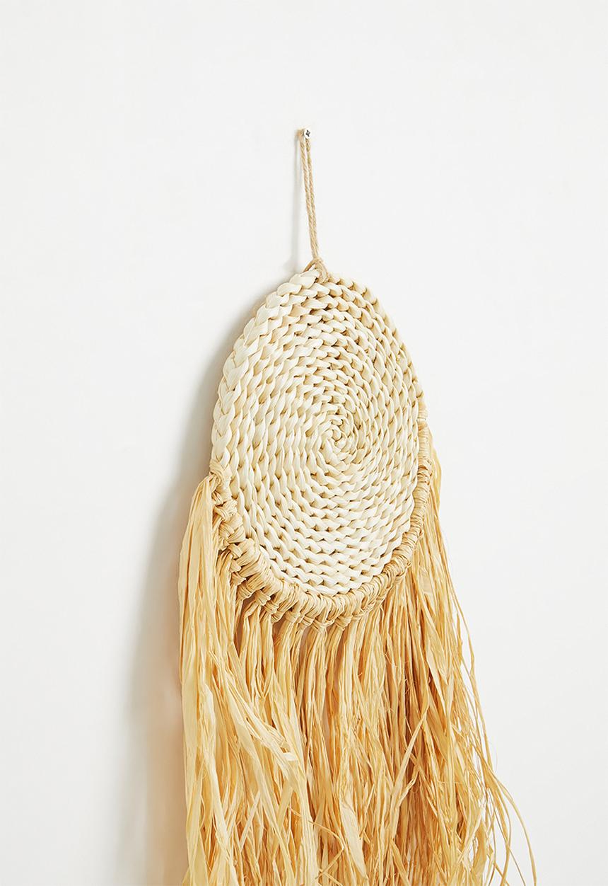 H&S - Raffia hanging décor - natural