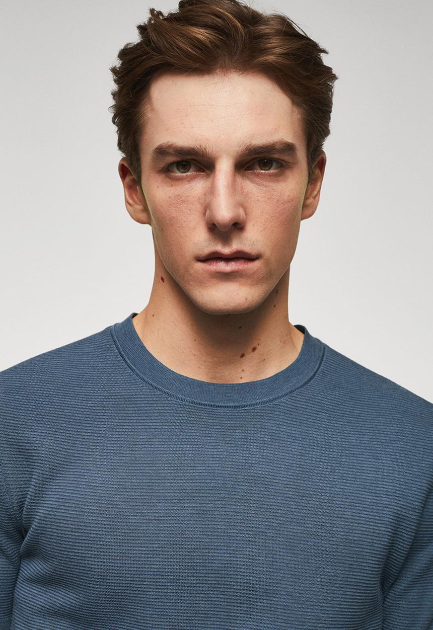 MANGO - T-shirt charles - blue