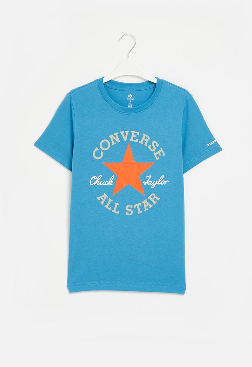 Converse - Teen Dissected chuck patch short sleeve - dial up blue