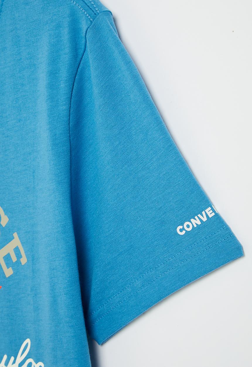 Converse - Teen Dissected chuck patch short sleeve - dial up blue