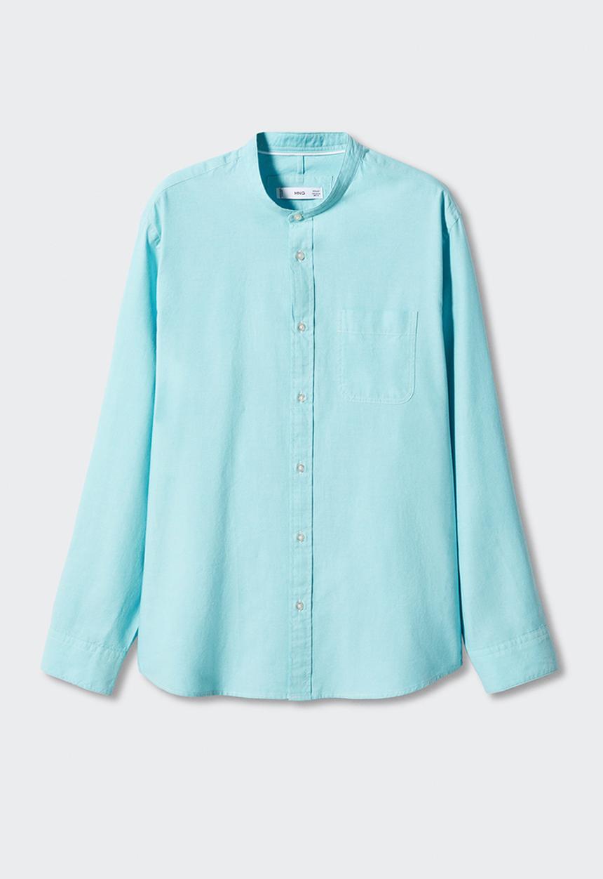 MANGO - Shirt bolonia - light blue
