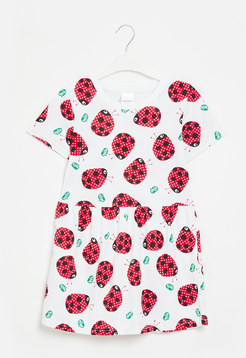 Pop Candy - Girls dress - red and white 