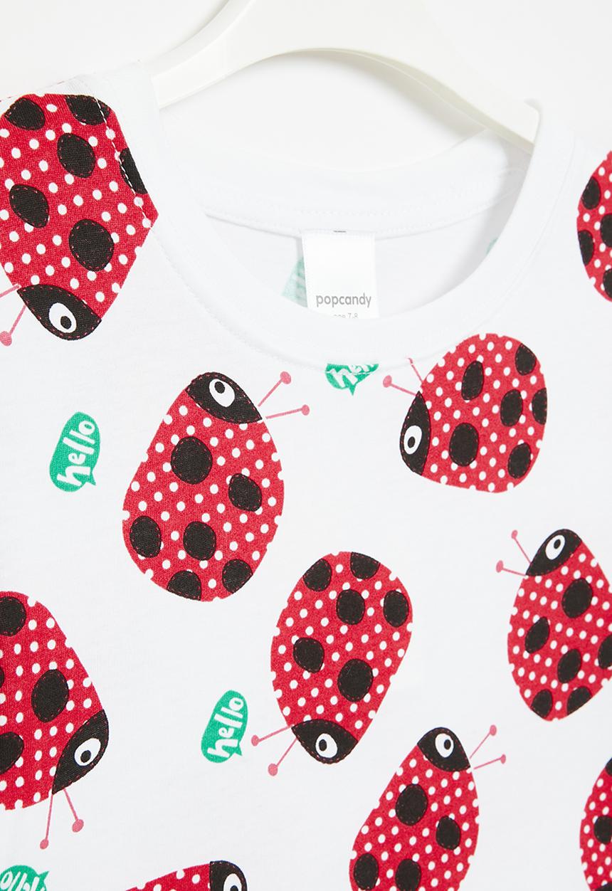 Pop Candy - Girls dress - red and white 