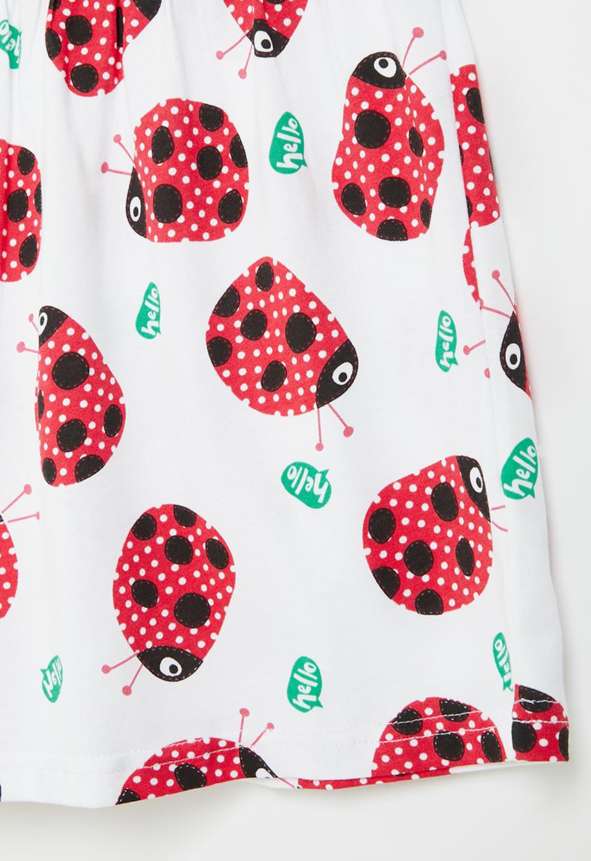 Pop Candy - Girls dress - red and white 