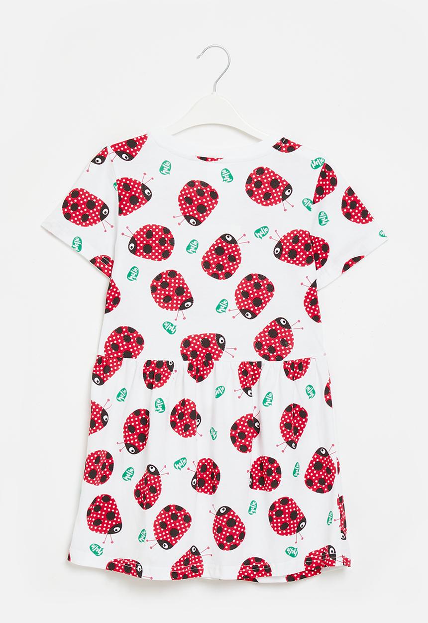 Pop Candy - Girls dress - red and white 