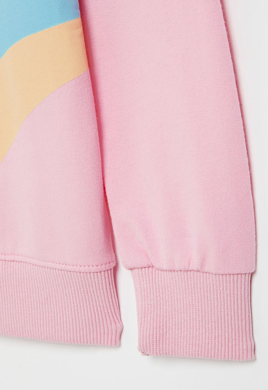 Pop Candy - Girls unicorn rainbow sweatop - pink