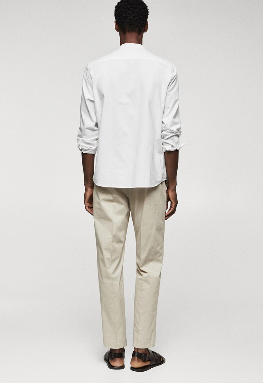 MANGO - Shirt bolonia - white