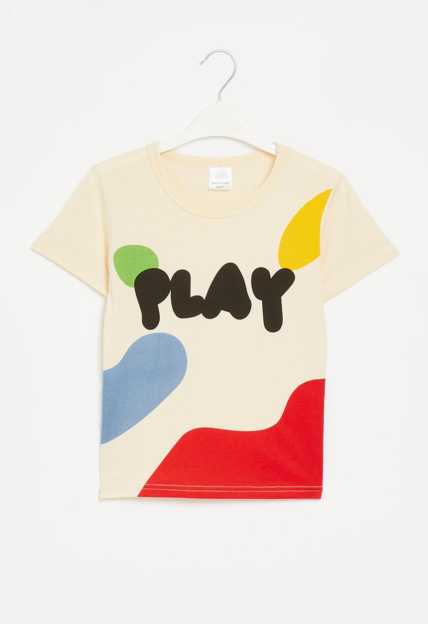 Pop Candy - Printed tee - ecru