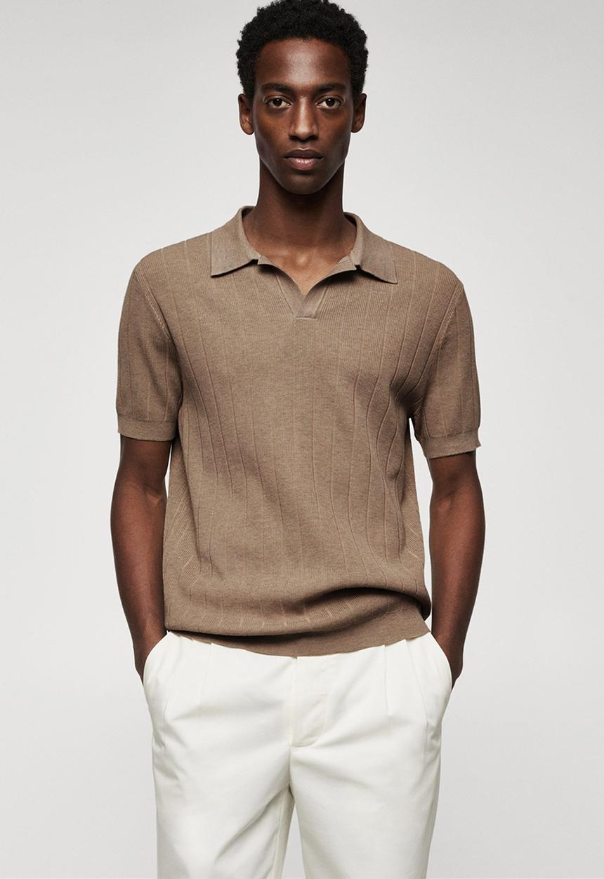 MANGO - Polo shirt daniele - beige