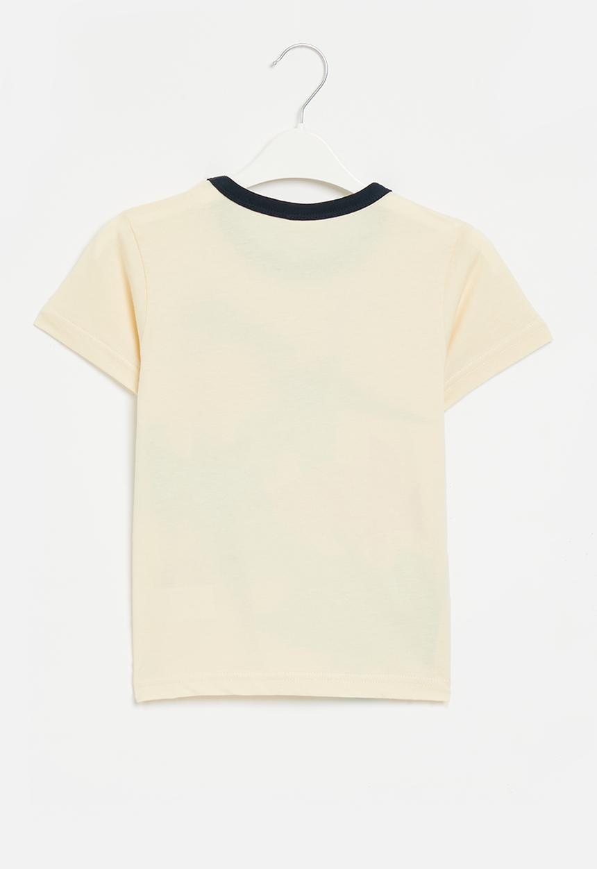 Pop Candy - Short sleeve  dino T-shirt - ecru