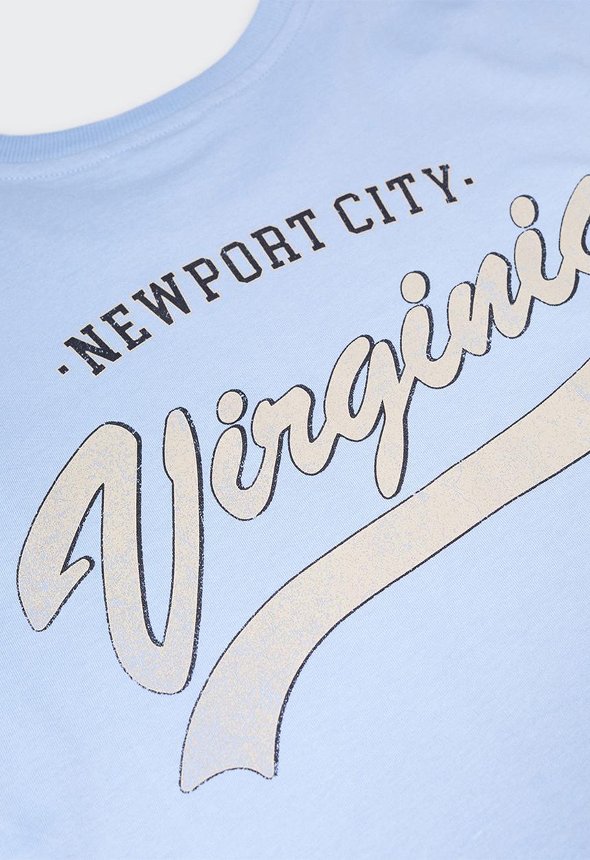 MANGO - T-shirt pasadena - sky blue