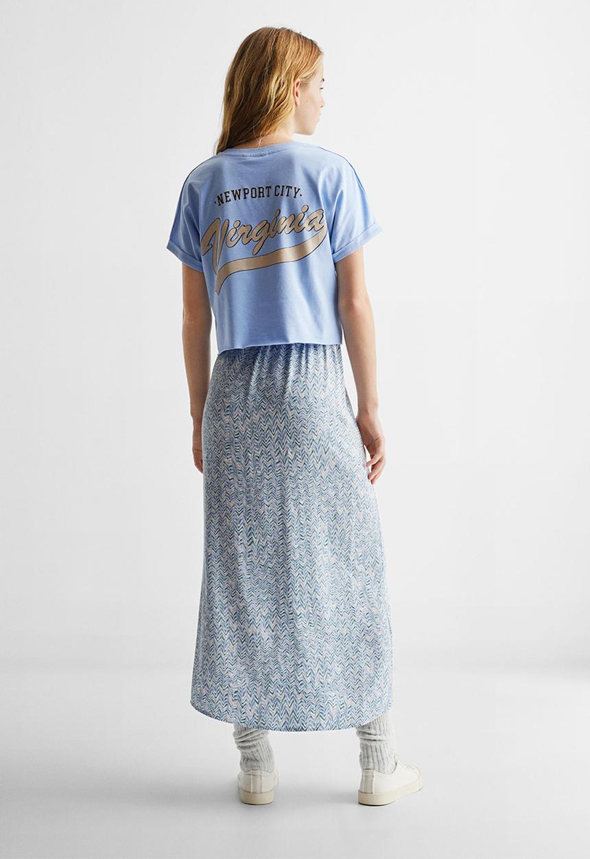 MANGO - T-shirt pasadena - sky blue