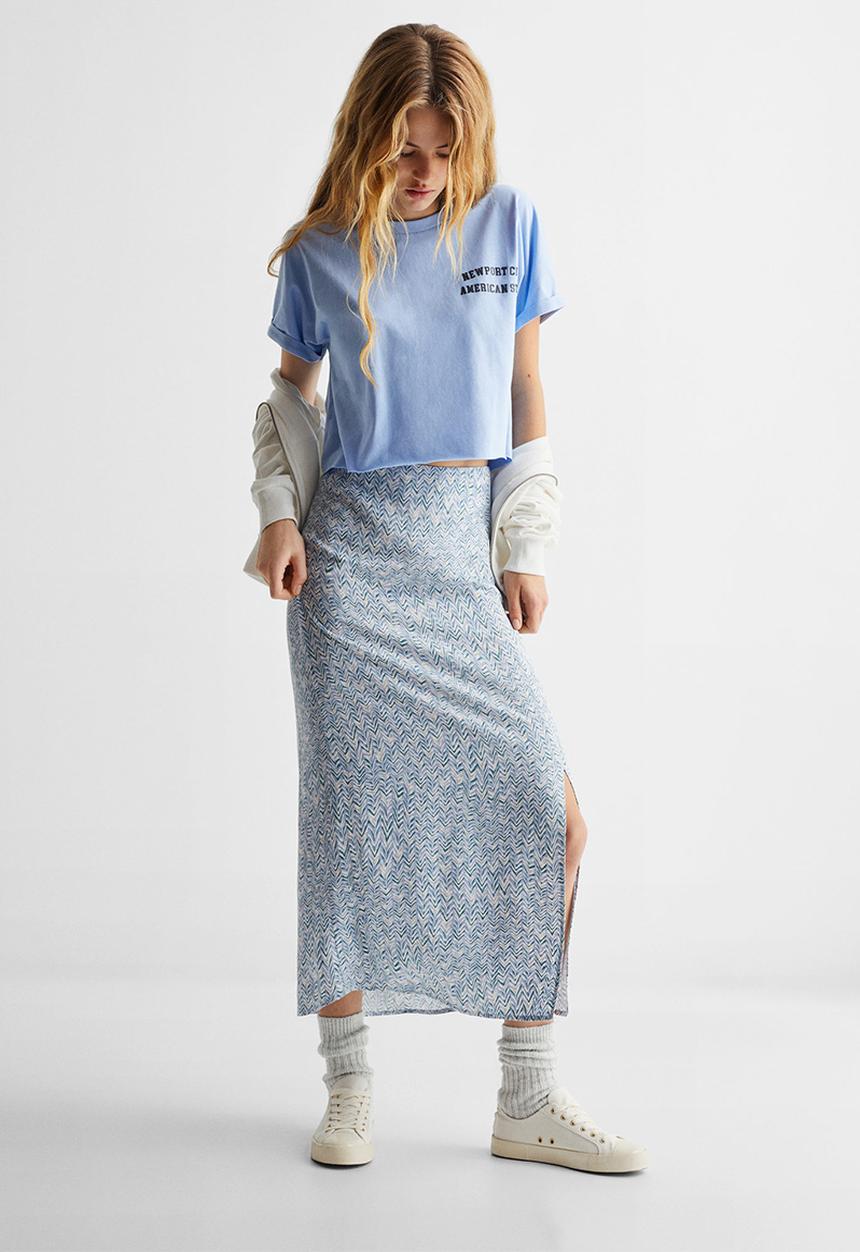 MANGO - T-shirt pasadena - sky blue