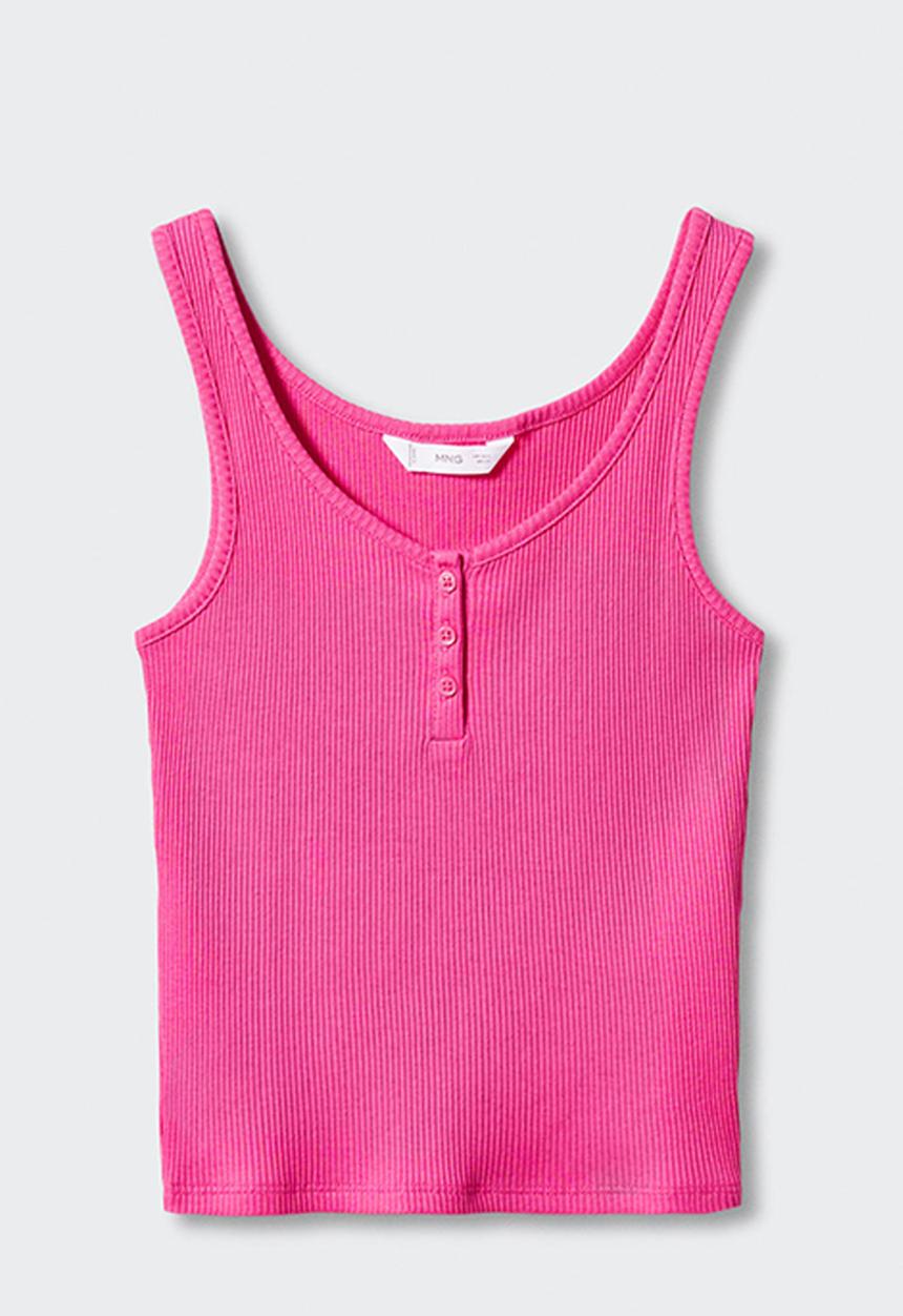 MANGO - T-shirt orchid - fuschia