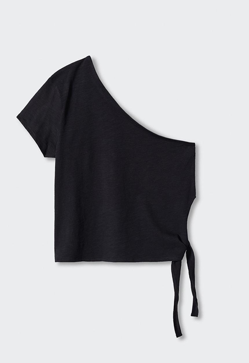 MANGO - T-shirt mar - black