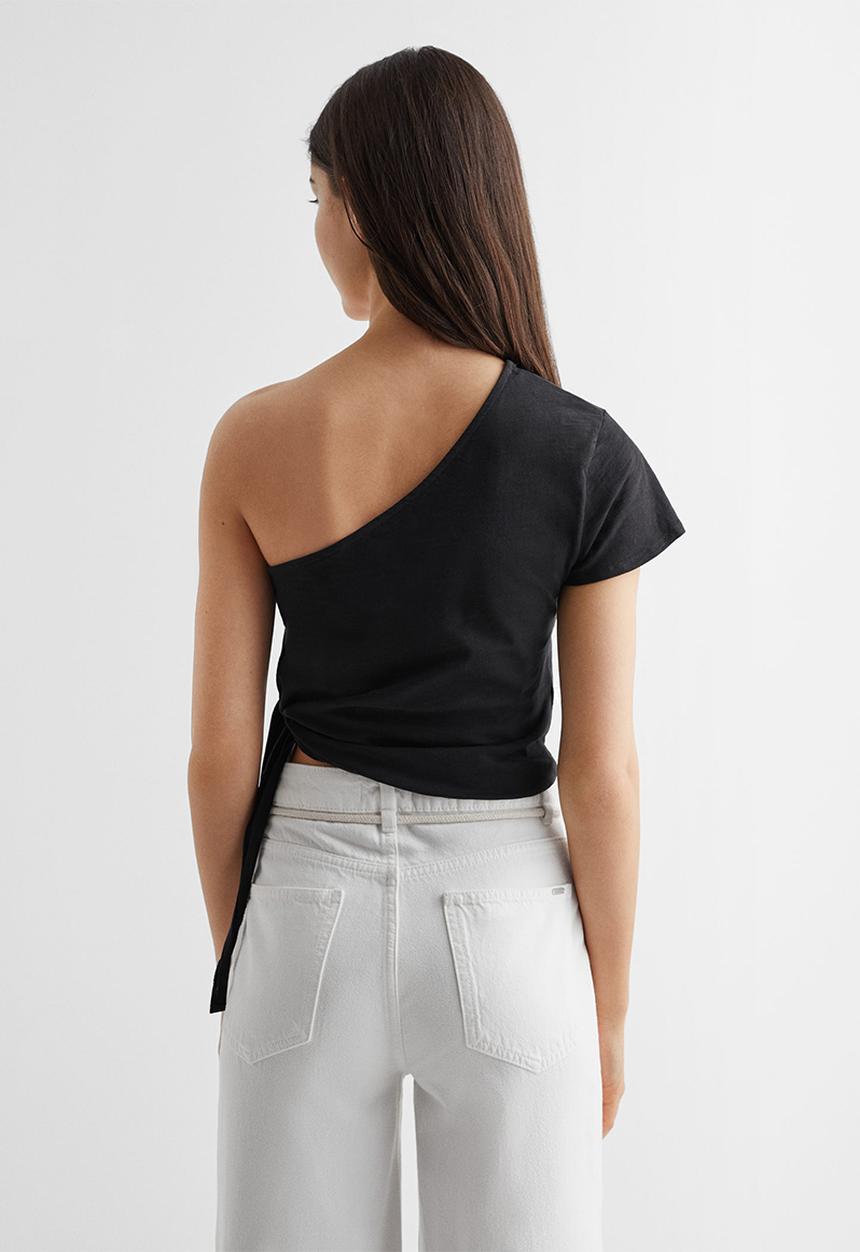 MANGO - T-shirt mar - black
