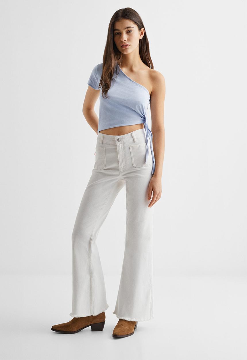 MANGO - T-shirt mar - sky blue