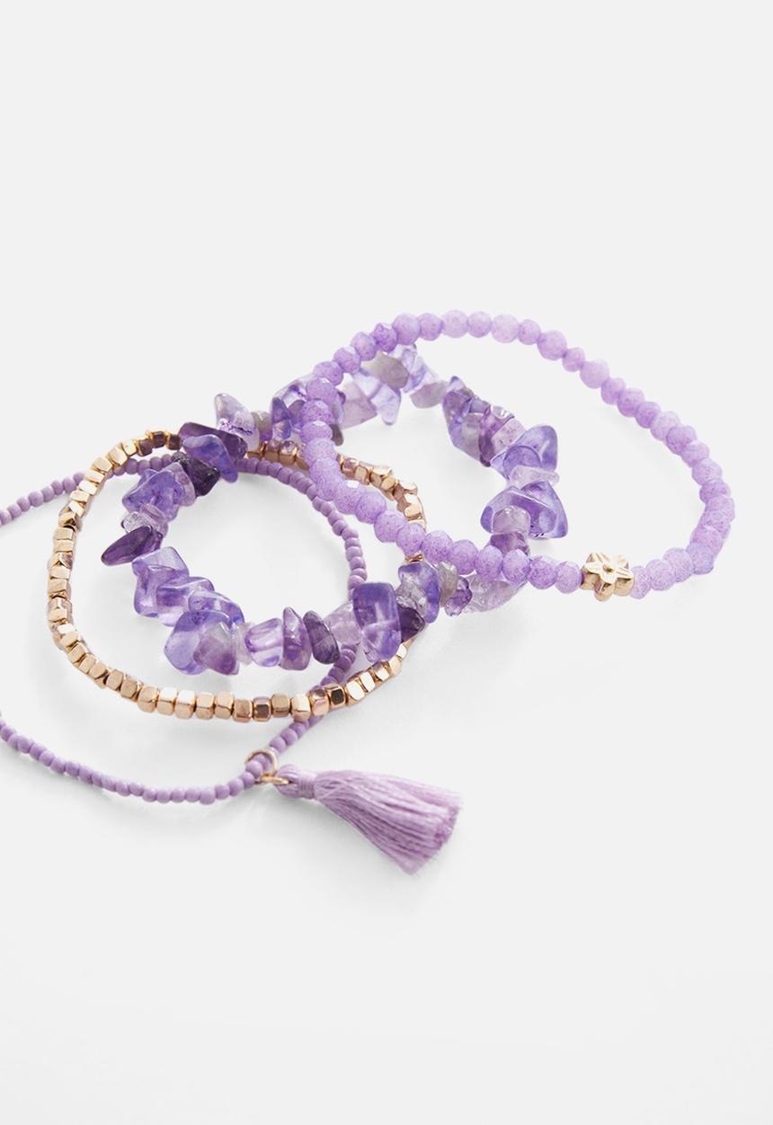 MANGO - Bracelet malva - pastel purple