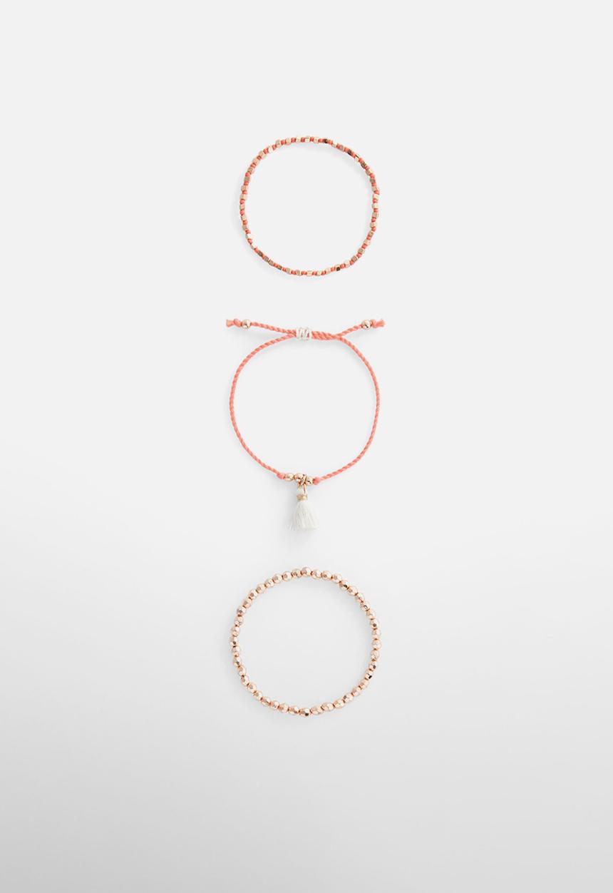 MANGO - Bracelet creta - pastel pink