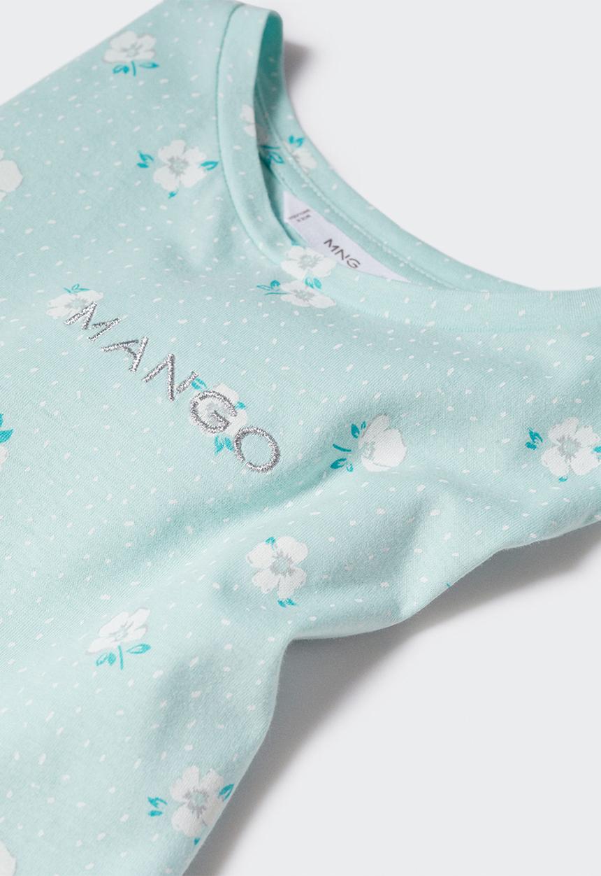 MANGO - T-shirt mangofi - pastel green