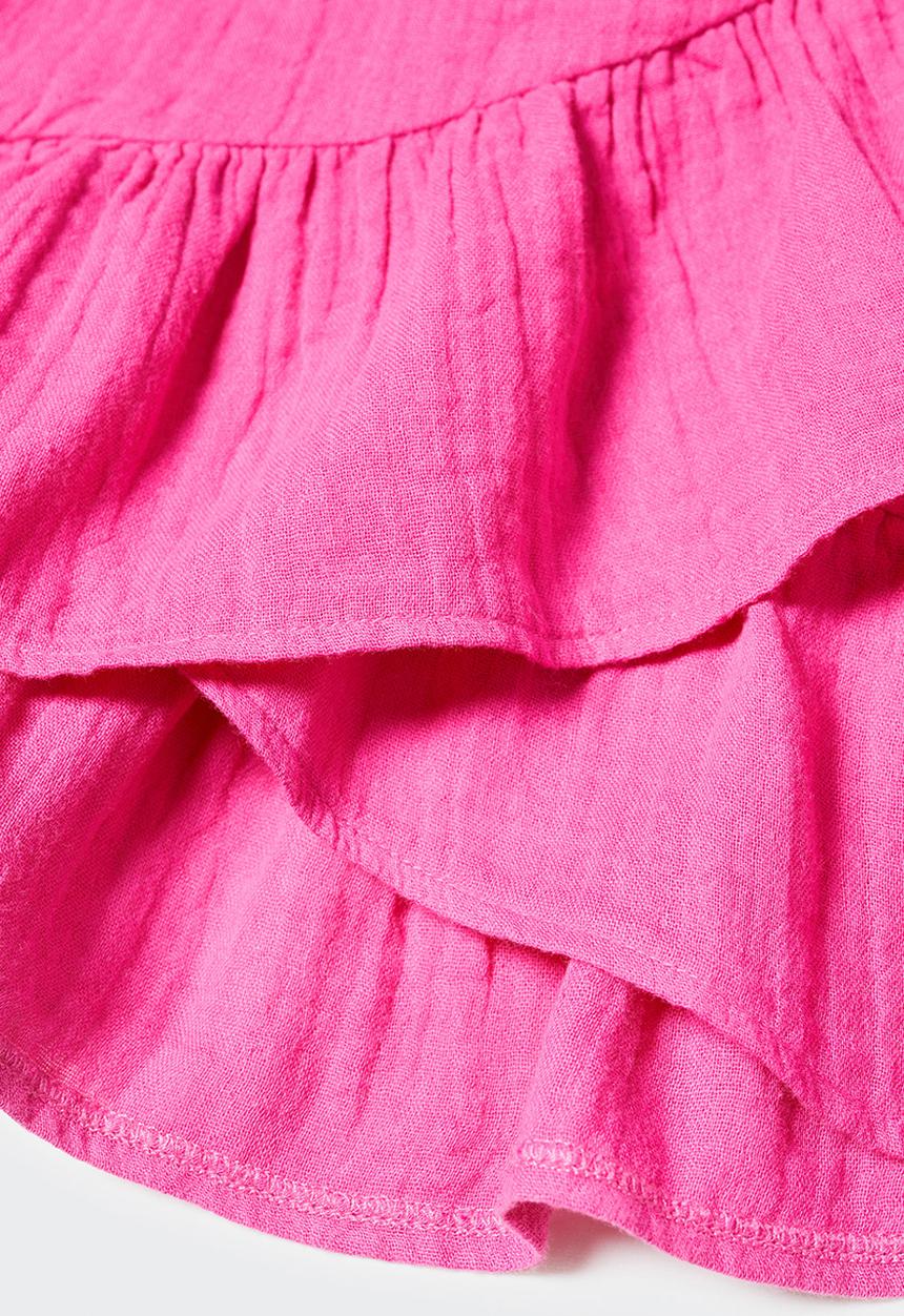 MANGO - Skirt bambu - bright pink