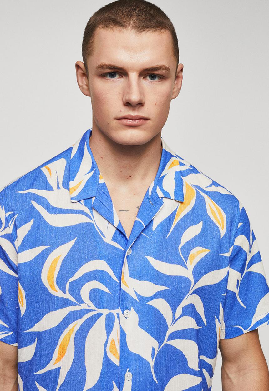 MANGO - Shirt pau - blue