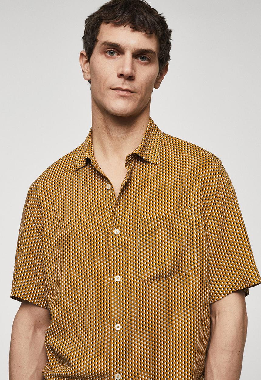 MANGO - Shirt cabo - ochre