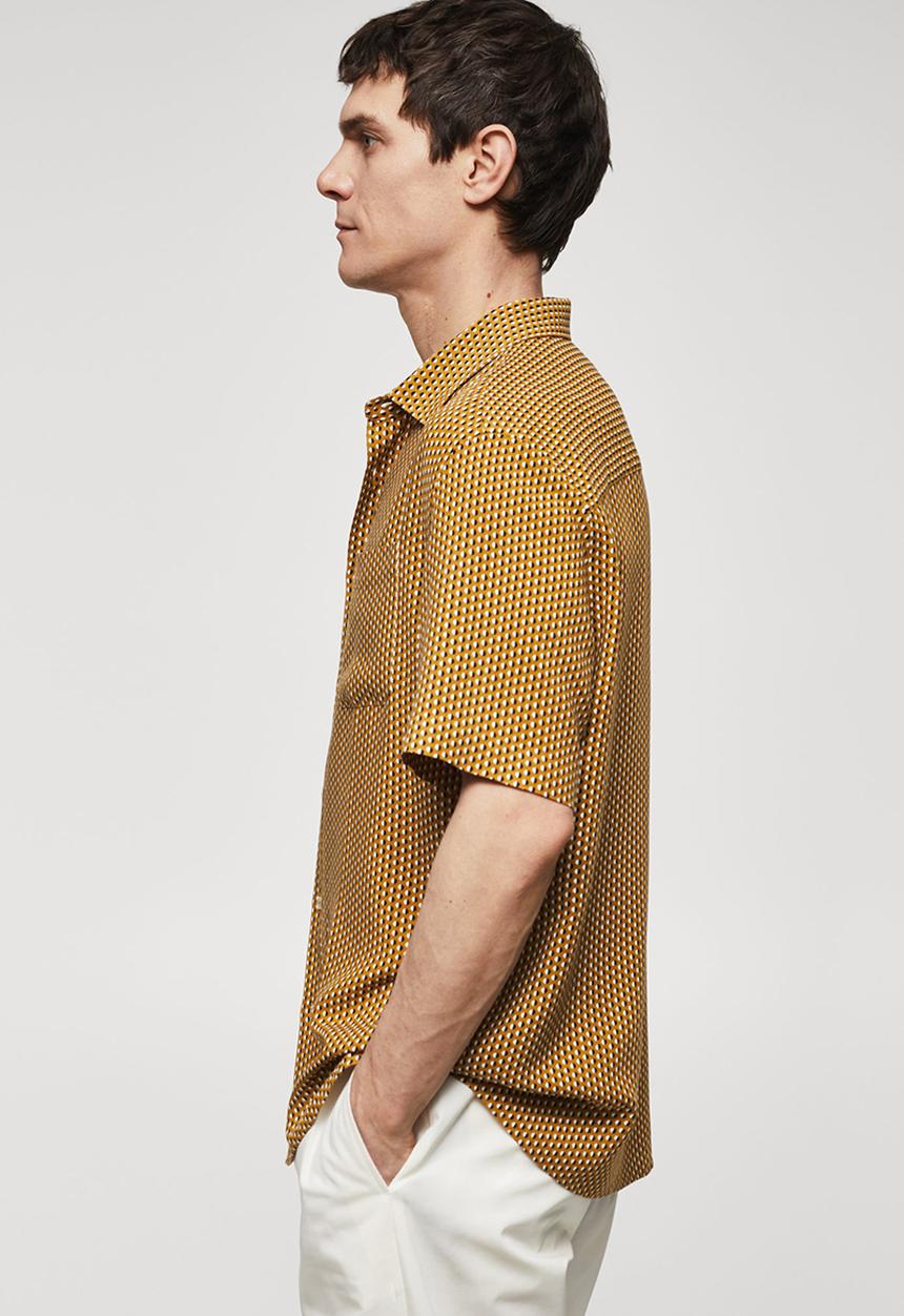 MANGO - Shirt cabo - ochre