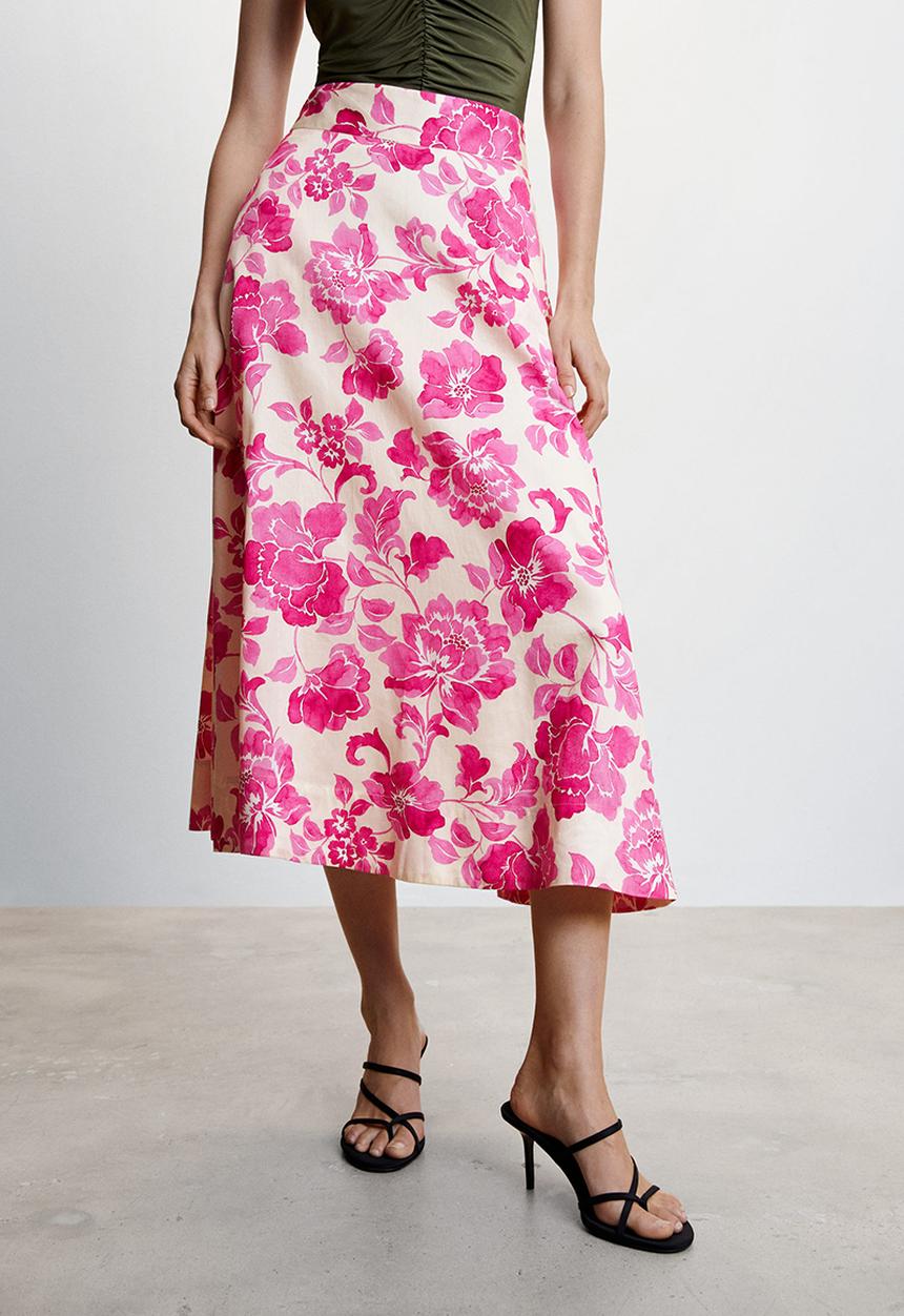 MANGO - Skirt macarena - pink
