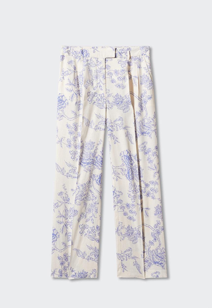 MANGO - Trousers lombok - natural