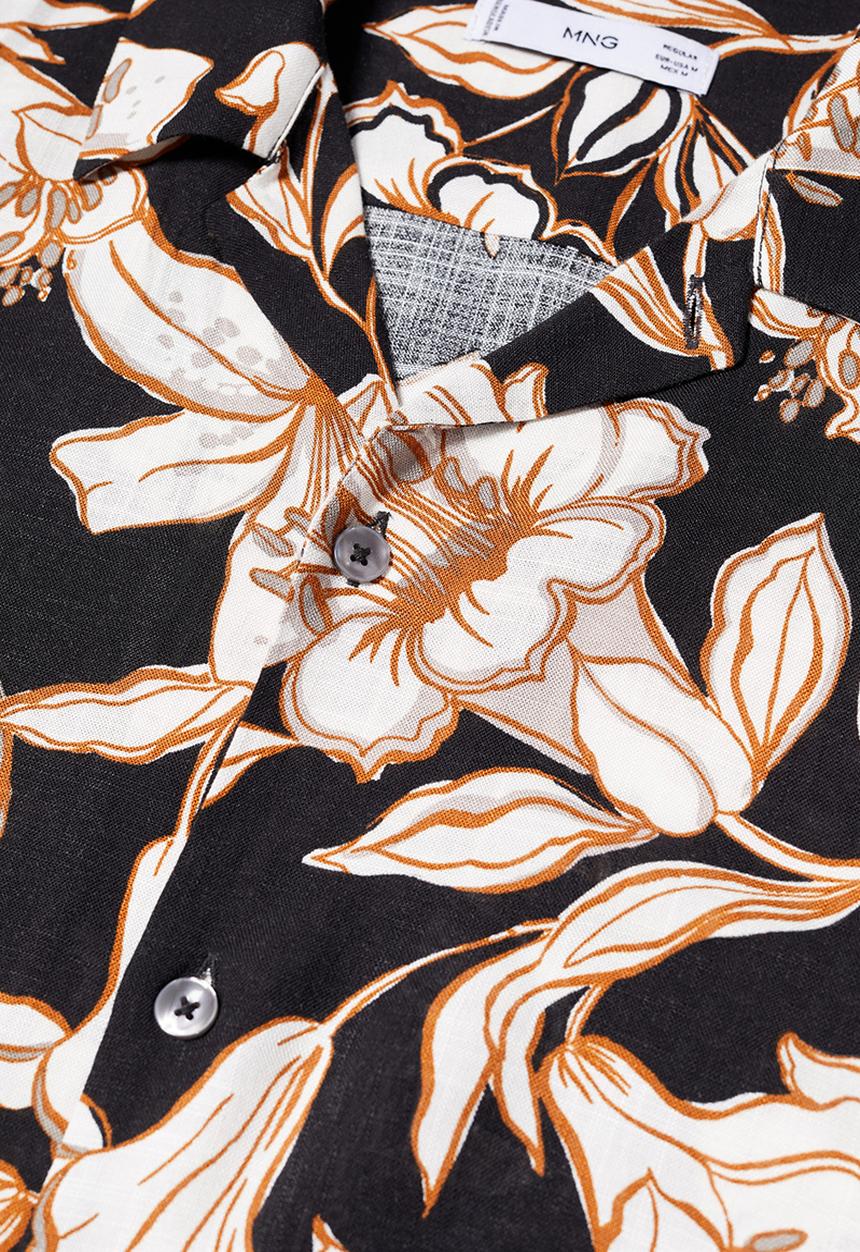 MANGO - Shirt pola - black