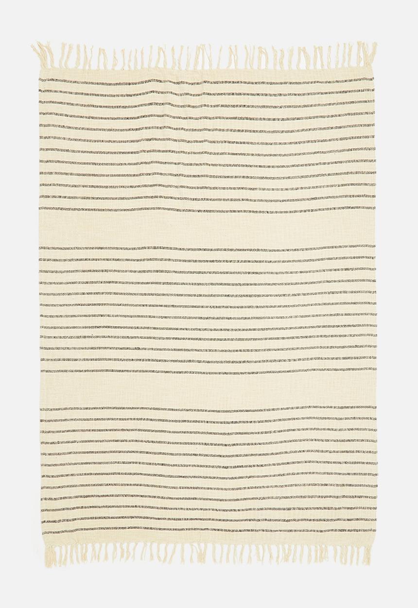 H&S - Jaya cotton throw - black