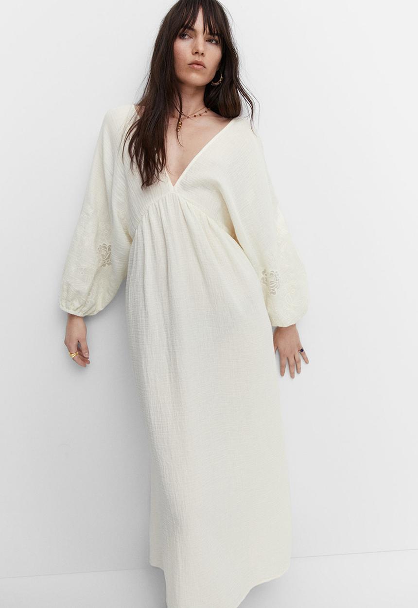 MANGO - Dress haizea - natural