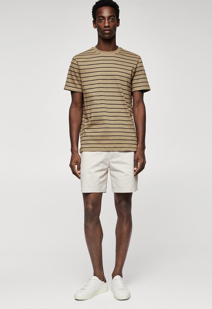 MANGO - Bermuda shorts rey - beige