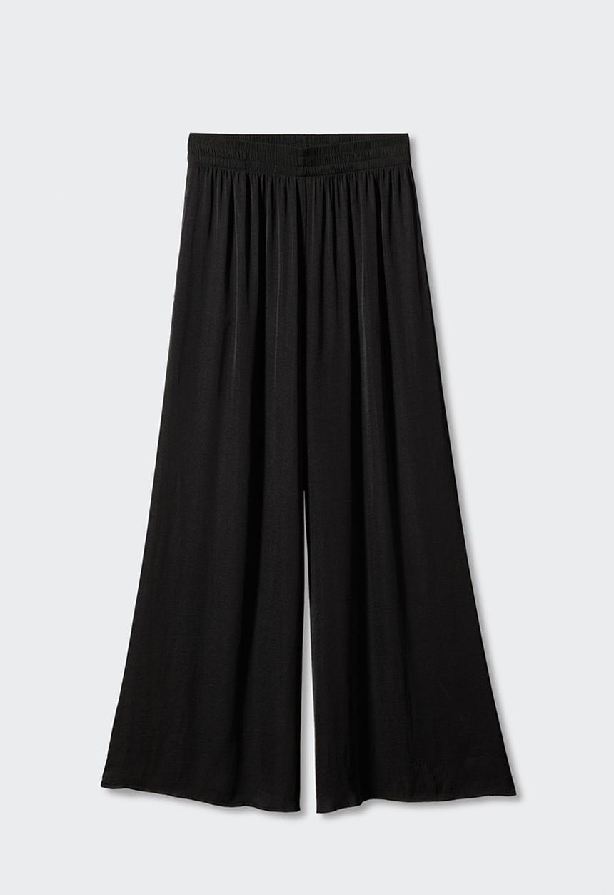 MANGO - Trousers moon - black