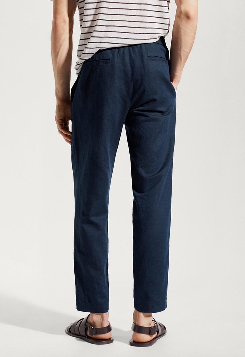 MANGO - Trousers romelino - navy