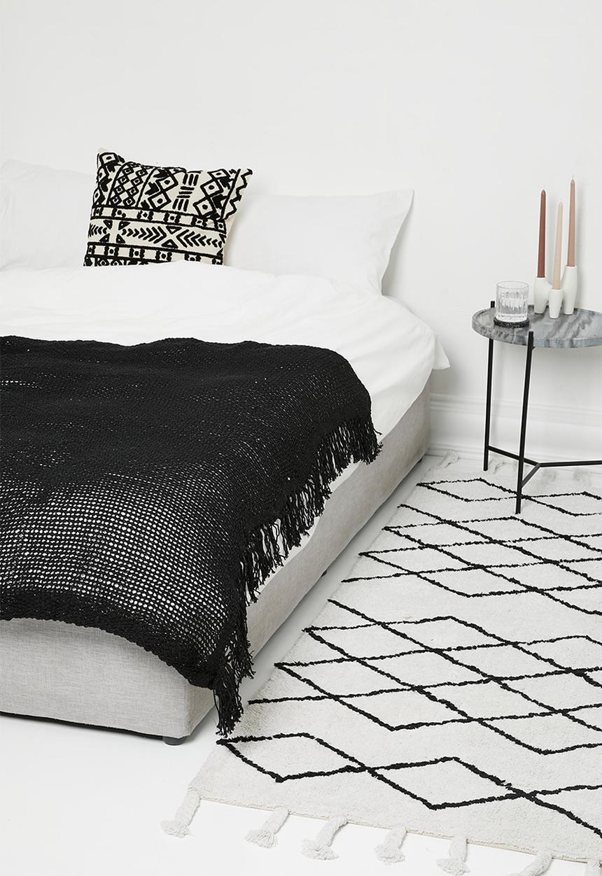 H&S - Sona cotton throw - black