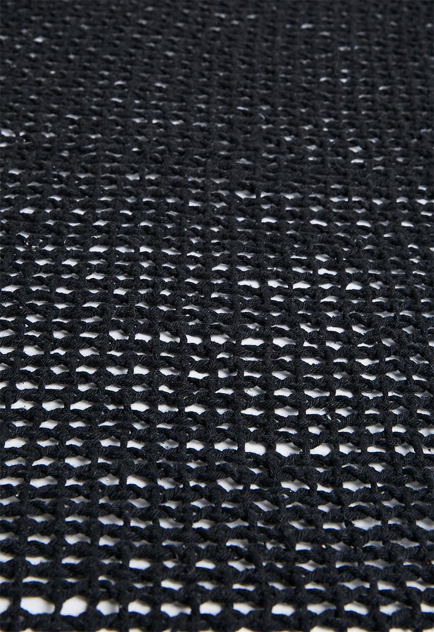 H&S - Sona cotton throw - black