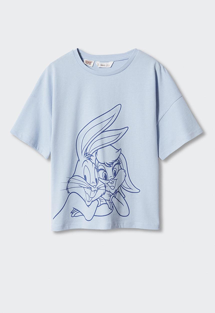 MANGO - T-shirt forever - sky-blue