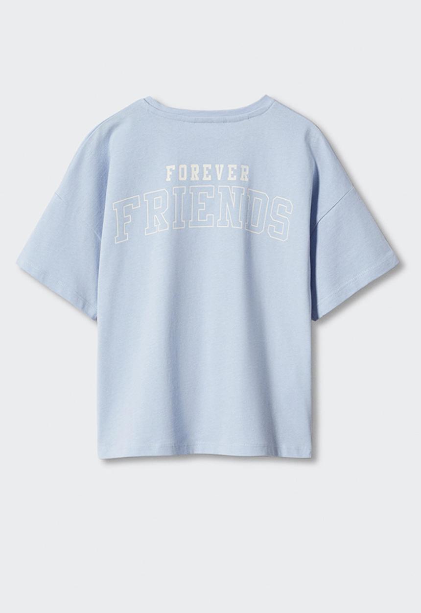 MANGO - T-shirt forever - sky-blue