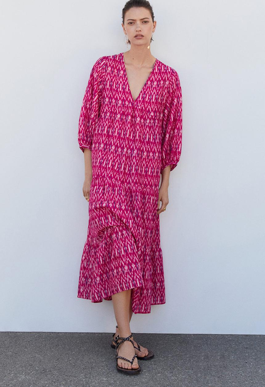 MANGO - Dress blush - bright pink