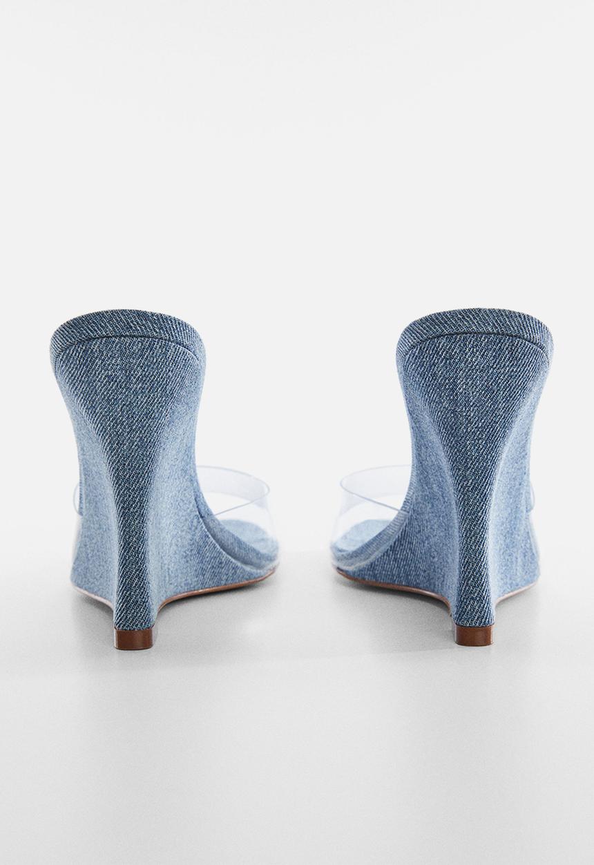 MANGO - Rio heel - open blue