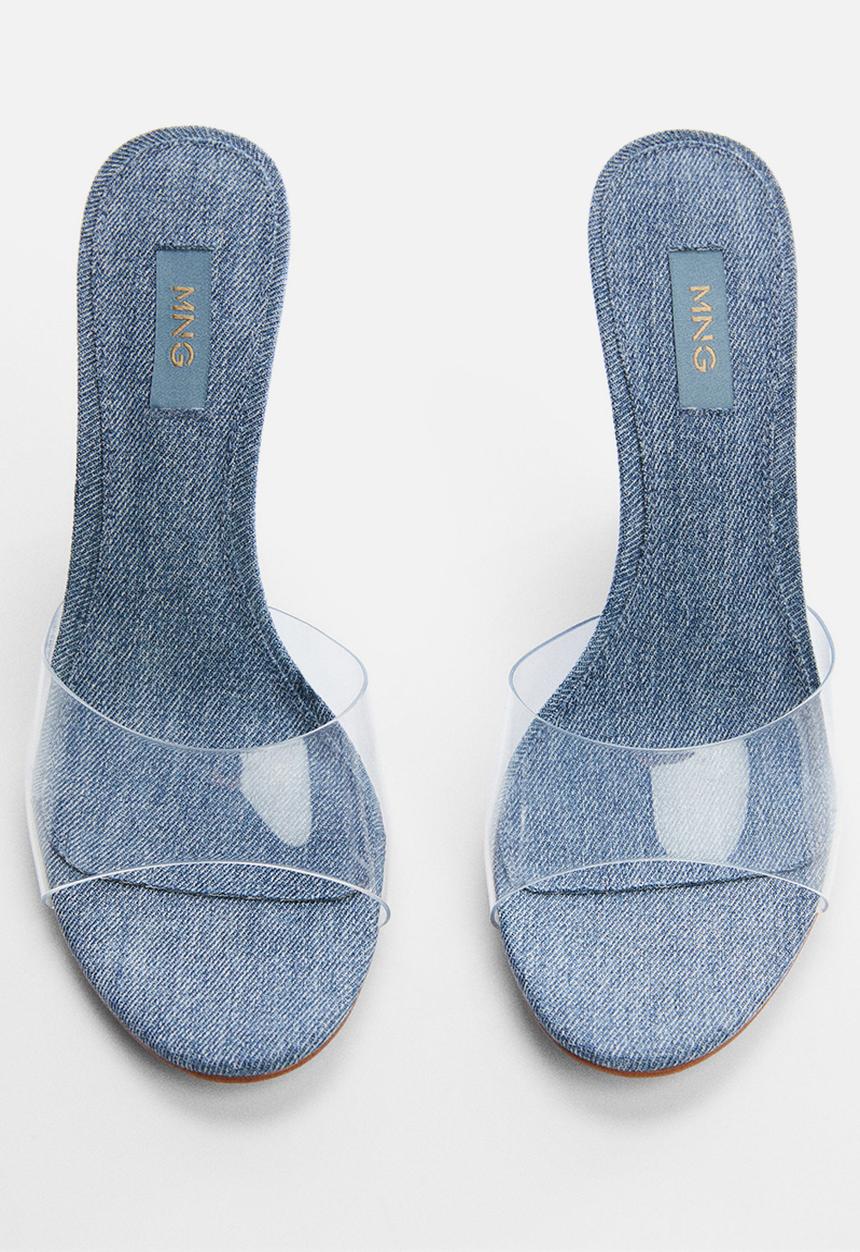 MANGO - Rio heel - open blue