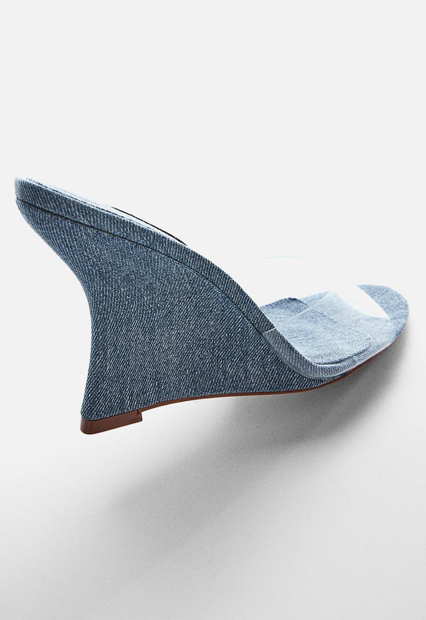 MANGO - Rio heel - open blue