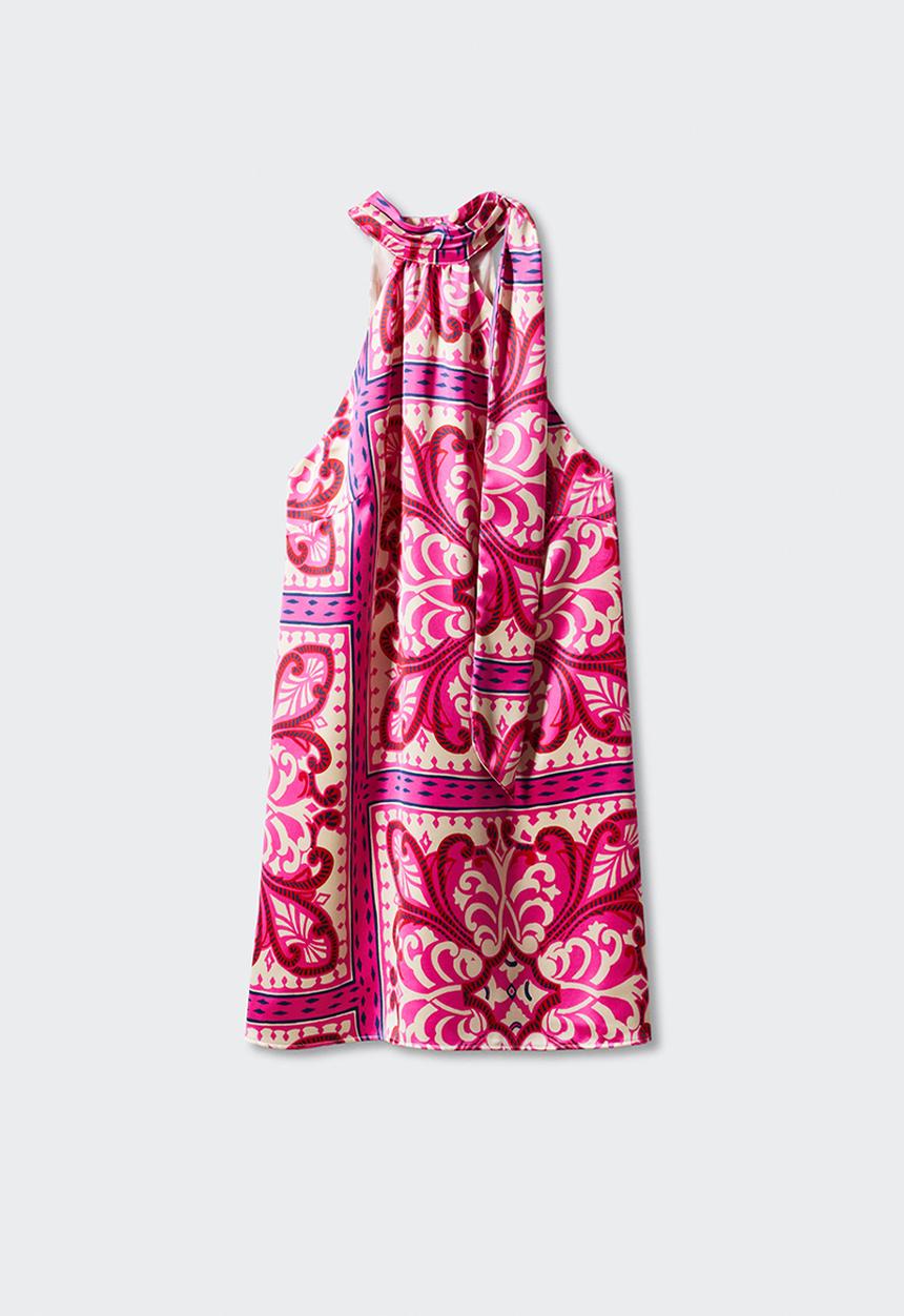 MANGO - Dress pinkie - bright pink