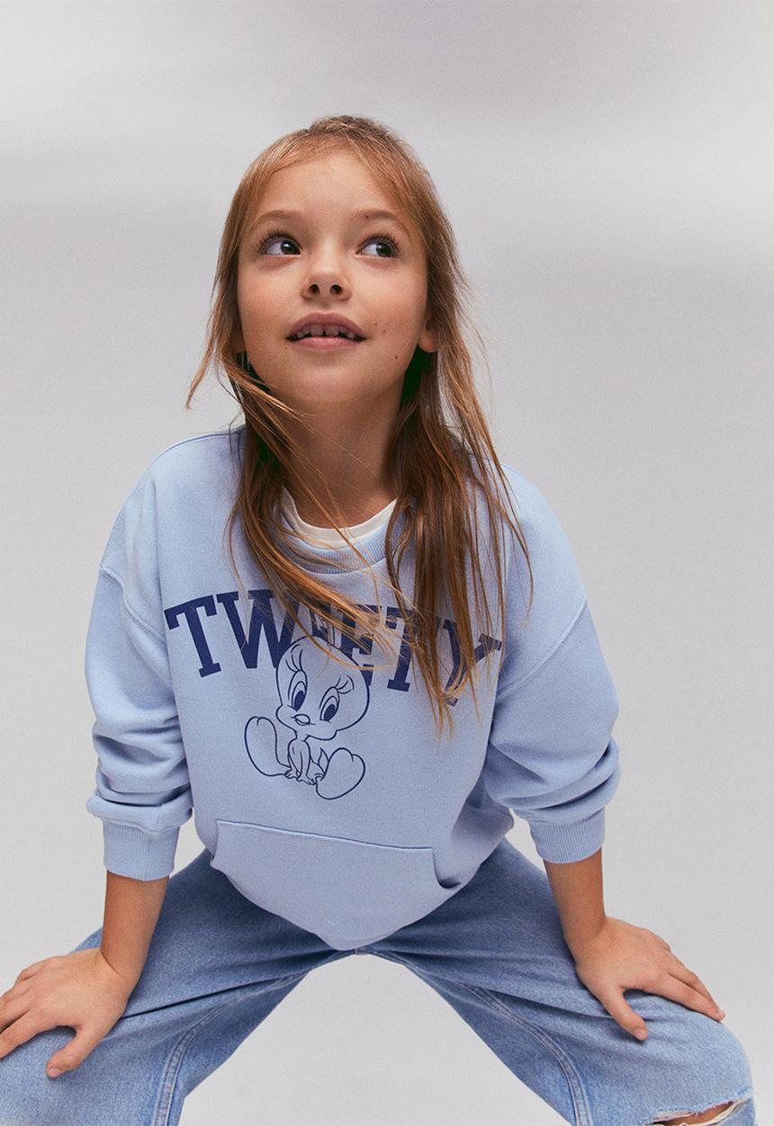 MANGO - Sweatshirt tweety - sky-blue